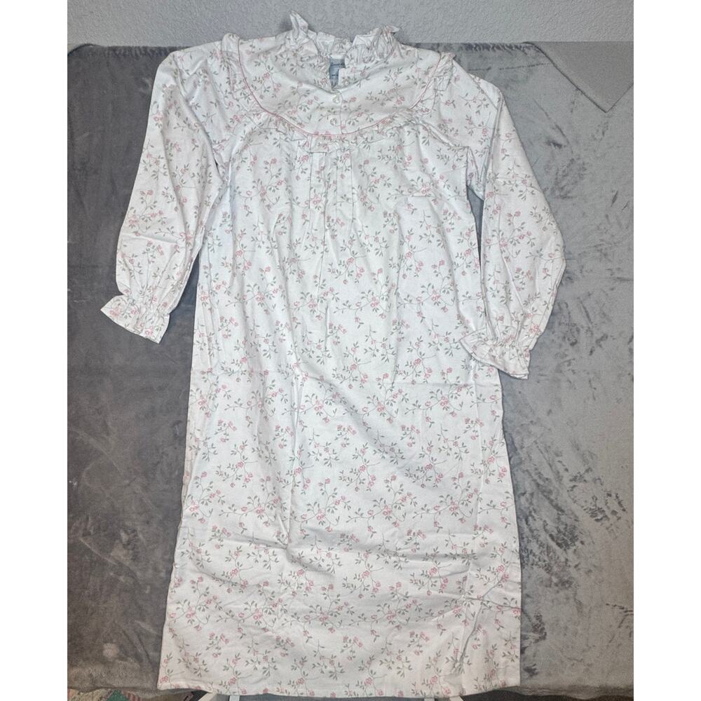Vintage Cascade‎ Blues nightgown XS 100% cotton, cottage core, floral